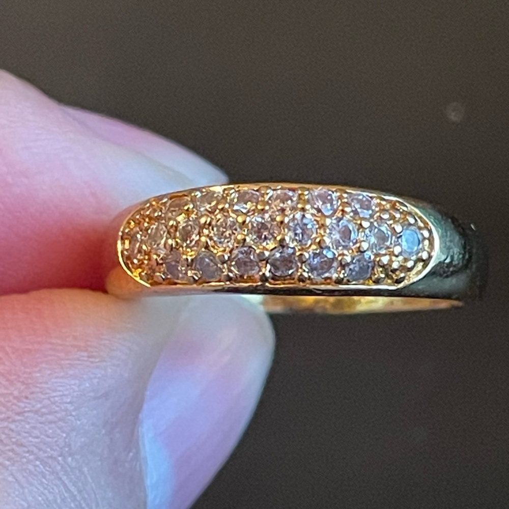 Cute Austrian crystal 18k gold plated ring - Picture 5 of 8